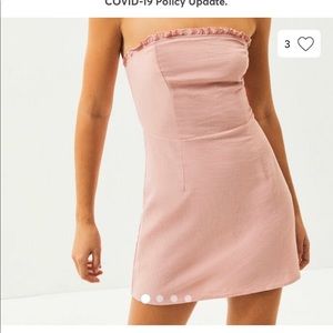 PacSun strapless pink dress